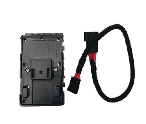 Tesla Sürücü Tarafı Cam Düğmesi Mat Siyah Kablolu 1081037-02-G