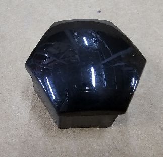 Parlak Siyah Tesla Tekerlek Fındığı Kapak 22mm ABS Plastik 5x5x3cm