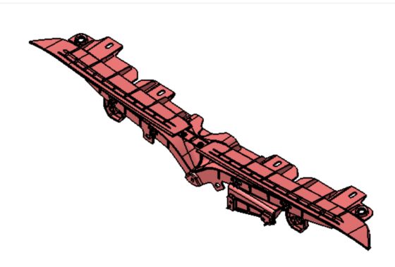 Tesla Model S 2021+ Ön T Amblem Taşıyıcı Siyah Plastik 82x13x10mm