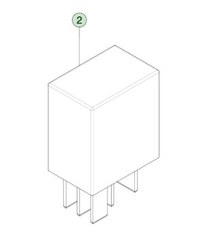 Tesla Model S (2012-2021) için 40 Amp 12 Volt Plug-In Relay OEM Parça 1009577-00-A